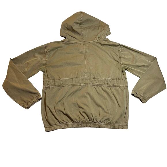 SO Utility Pullover Lace Up Jacket with Hood Size Large Casual Lightweight - Picture 2 of 12